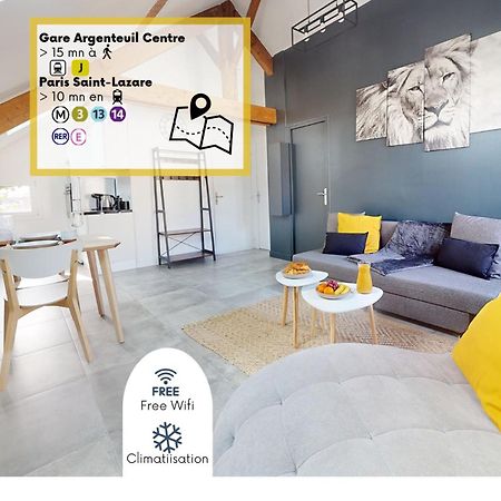 Magnifique Appartement- Proche Paris-Climatisation Argenteuil Bagian luar foto